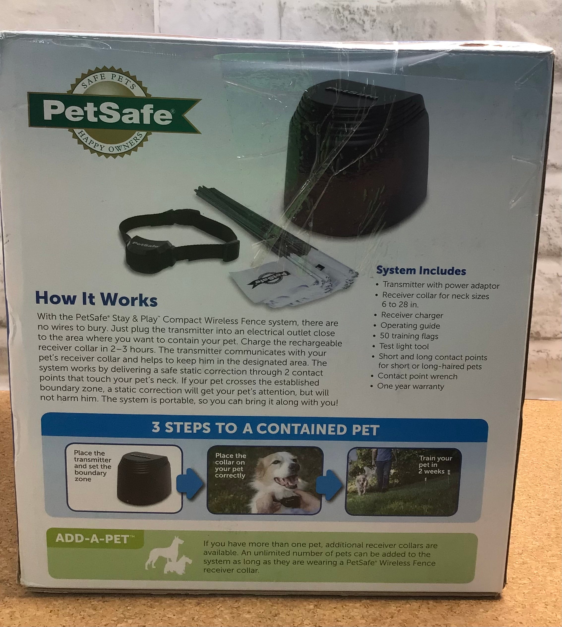 PetSafe Stay & Play Compact Wireless Pet Fence for Dogs & Cats, (7861774352622)